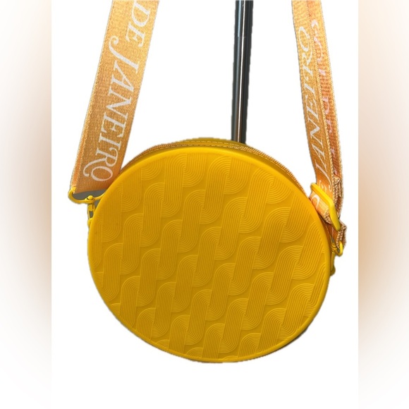 Sol de Janeiro Rubber, Adjustable Strap, Crossbody Bag, Mustard Yellow - Picture 5 of 9